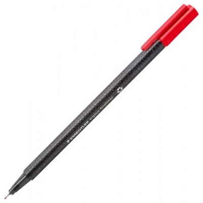 CAJA DE 10 ROTULADORES TRIPLUS FINELINER 334 ECO EDITION ROJO STAEDTLER 334 R-2 (Espera 4 dias) en Huesoi